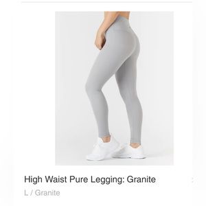 Glyder high waste pure leggings, granite color, size L